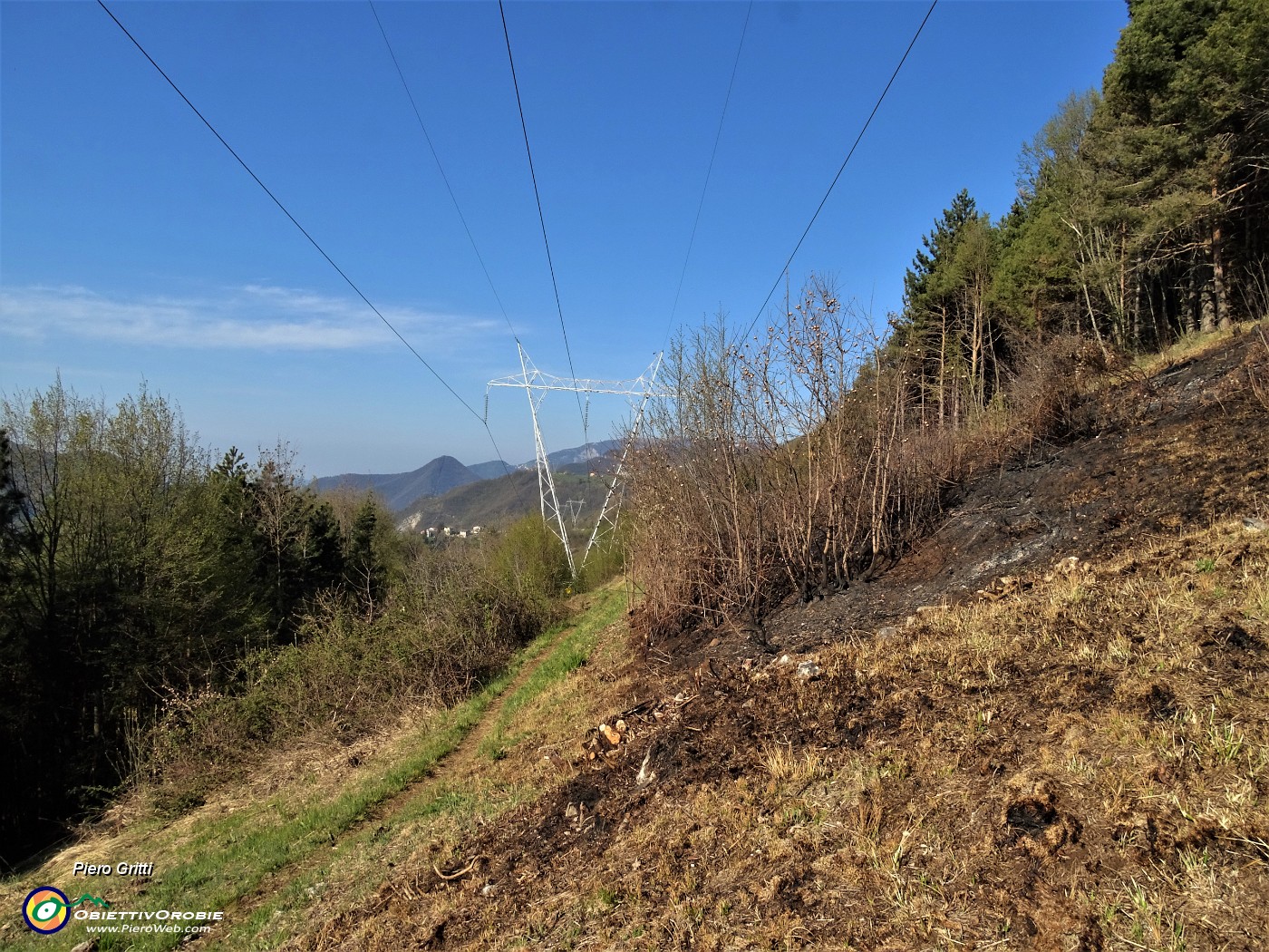 17 Segni dell'incendio verso il primo traliccio.JPG